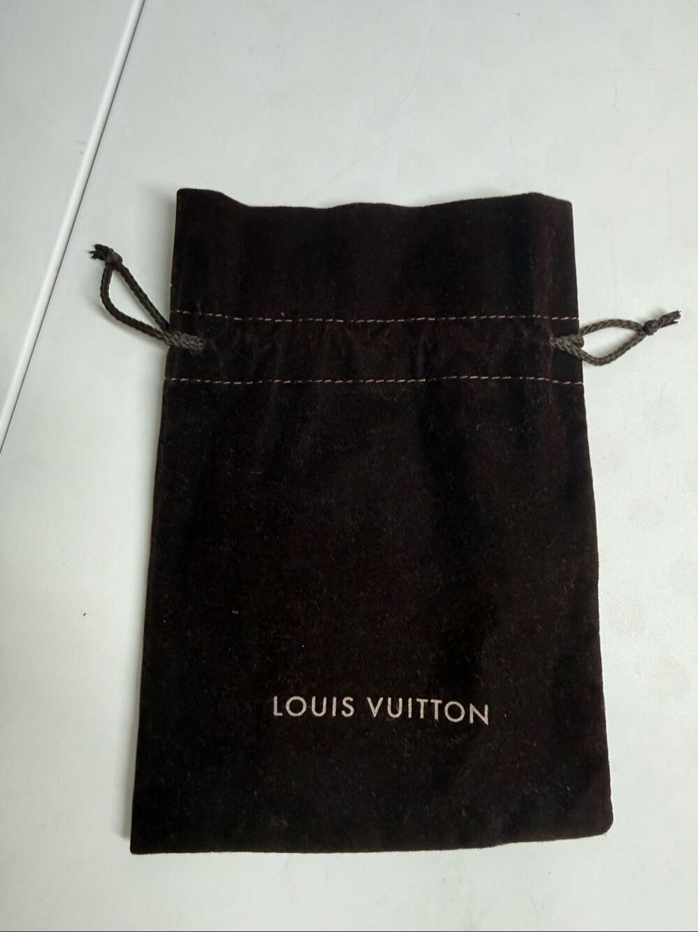 Louis Vuitton Black Velvet Jewelry Dust Bag Pouch Jewelry Storage Bag 6”x 8”